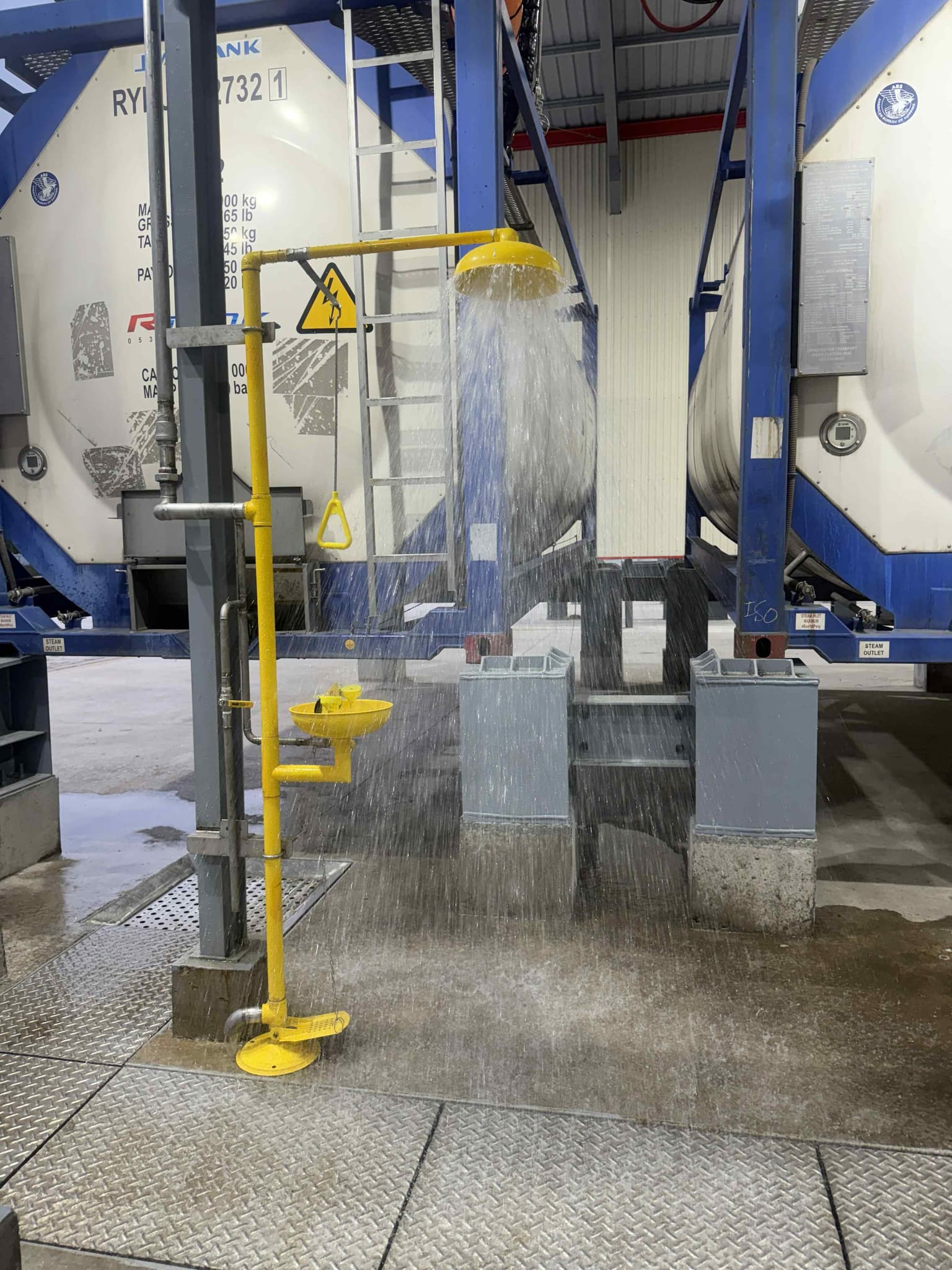 Safety and Emergency Response Facilities at IDS ISO Tank Cleaning Depot