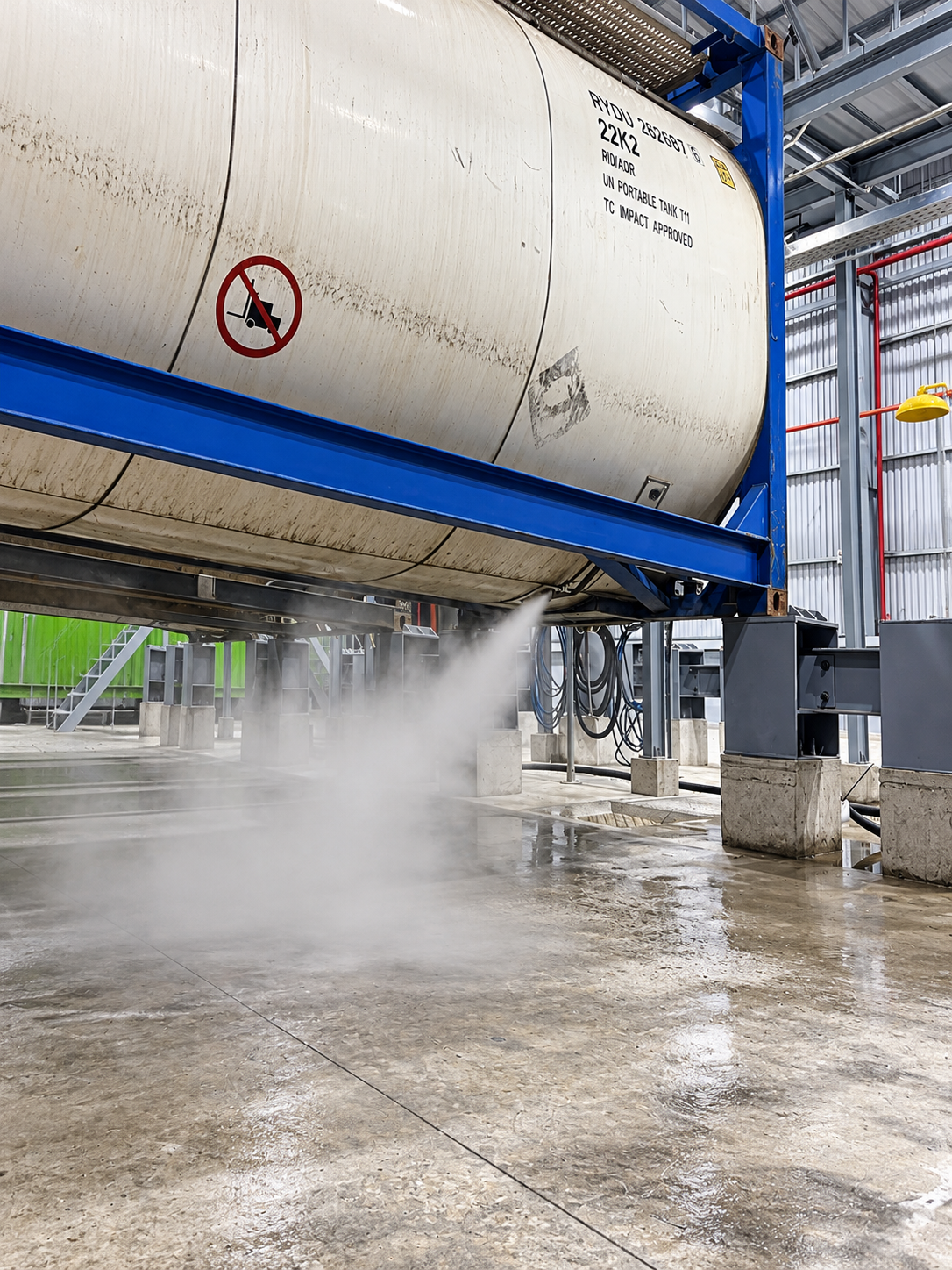 ISO Tank cleaning area at the IDS depot